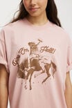The Boxy Graphic Tee, GIVE EM HELL/PEONY ROSE - alternate image 4