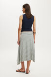 Maple Asymmetric Midi Skirt, ESME STRIPE - example image 2