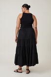 Haven Tiered Maxi Skirt, BLACK - alternate image 2