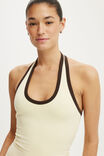 Everyday Smooth Scoop Halter, VANILLA GLOW/DARK OAK BIND - example image 4