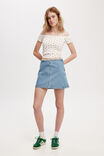 Gigi Denim Mini Skirt, BREEZE BLUE - alternate image 2