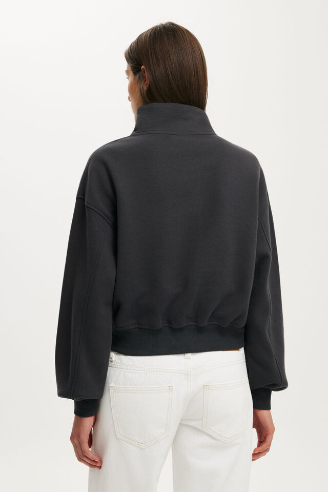Quarter Zip Sweatshirt, SHADOWSTONE