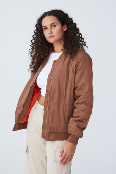The Bomber Jacket, RICH TAUPE