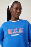 Classic Fleece Graphic Crew Sweatshirt, MCU / PACIFIC BLUE - alternate image 4