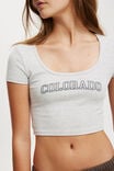 Scoop Neck Rib Graphic Tee, COLORADO/ SOFT GREY MARLE - alternate image 4