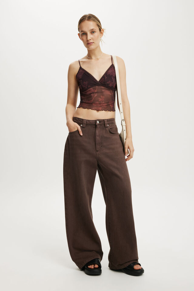 Low Super Baggy Jean, WASHED MOCHA