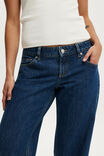 Petite Low Rise Straight Jean, GEMINI BLUE POCKET - example image 4