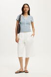 Blake Rib Henley Short Sleeve, LISA STRIPE SEASIDE BLUE/DARK OAK - example image 2