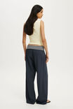 Haven Fold Over Pant, INK NAVY / STRIPE - example image 2