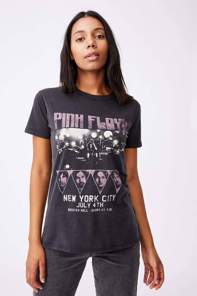 Classic Pink Floyd T Shirt, LCN PER PINK FLOYD NYC POSTER/BLACK