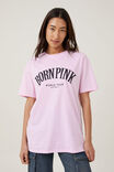 Camiseta - Boyfriend Fit Graphic License Tee, LCN BR BLACK PINK BORN PINK/PINK MIST - vista alternativa 1