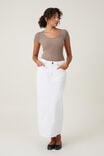 Staple Rib Scoop Neck Short Sleeve Top, RICH TAUPE II - alternate image 2