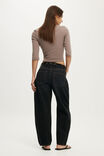 Mid Rise Barrel Jean, DRIFT BLACK - example image 3