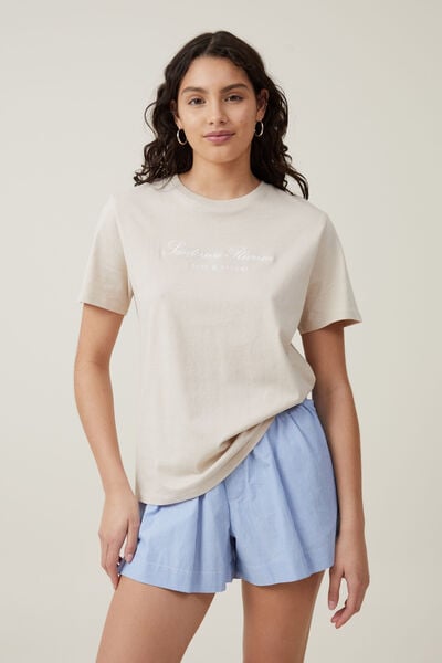 Camiseta - Regular Fit Graphic Tee, SANTORIVA RIVIERA/STONE