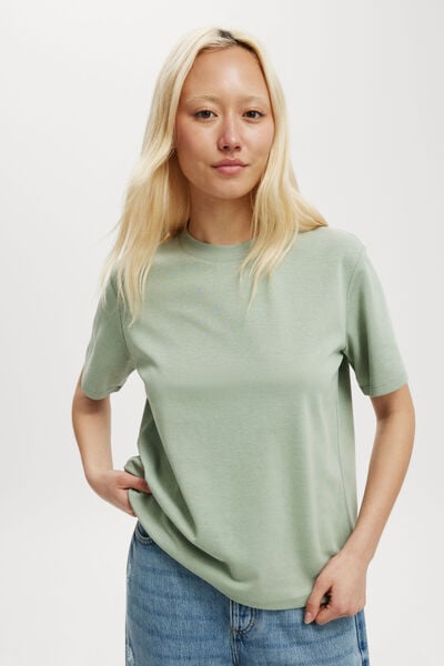 Hyper Weave Tee, SOFT JADE