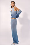 Sheer Knit Maxi Skirt, ELEMENTAL BLUE DIP DYE - alternate image 1