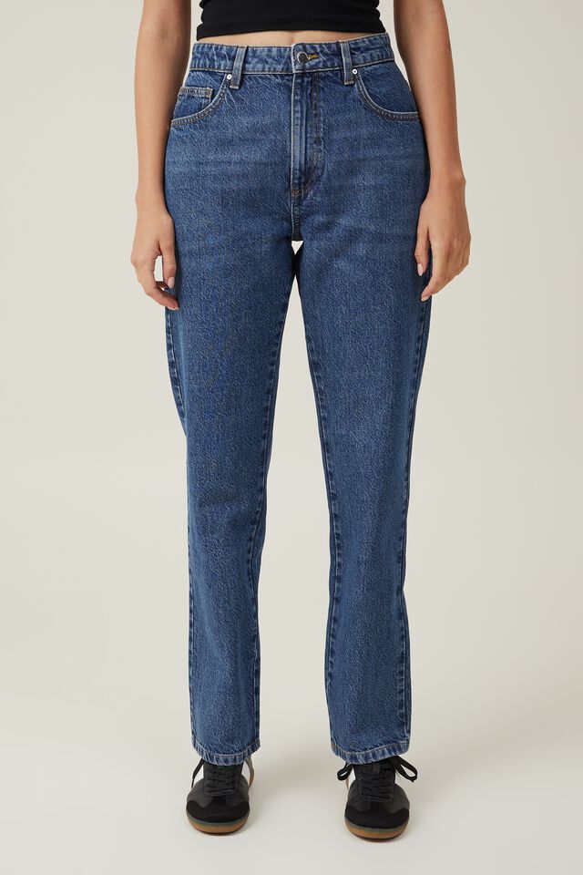 Long Straight Jean, MISTY BLUE