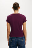 90S Baby Tee, BLACKBERRY BELLE - example image 3
