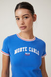 Fitted Graphic Longline Tee, MONTE CARLO/PACIFIC BLUE - alternate image 4