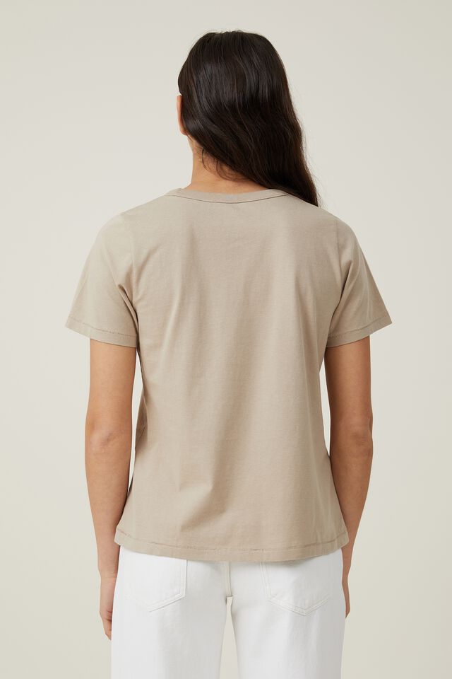 The One Organic Crew Neck Tee, VINTAGE TAUPE