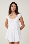 Ivy Corset Mini Dress, WHITE - alternate image 1