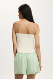 Metal Trim Knit Bandeau, SAND WHITE - example image 3