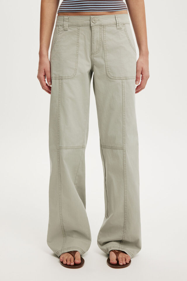 Lexi Low Rise Utility Pant, FROSTED SLATE