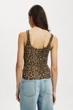 Staple Rib Double Scoop Tank, KATE LEOPARD - alternate image 3