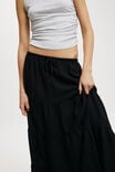 Haven Tiered Maxi Skirt, BLACK - alternate image 3