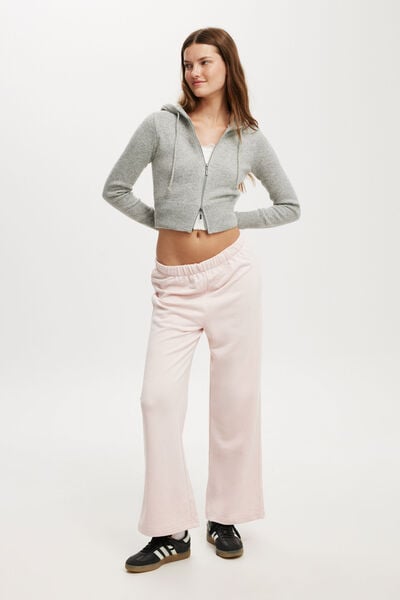 Classic Fleece Wide Leg Sweatpant, SOFT PINK