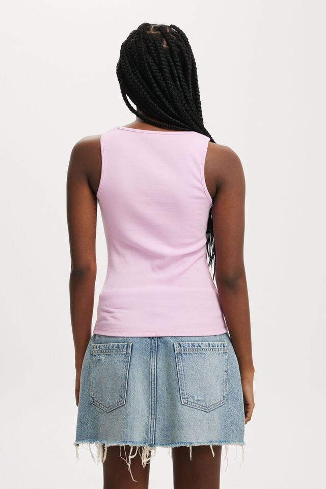 Byron Scoop Tank, PINK