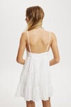 Stella Tiered Mini Dress, WHITE - alternate image 3