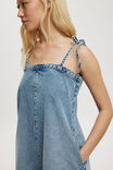 Gigi Denim Mini Dress, BREEZE BLUE - alternate image 4