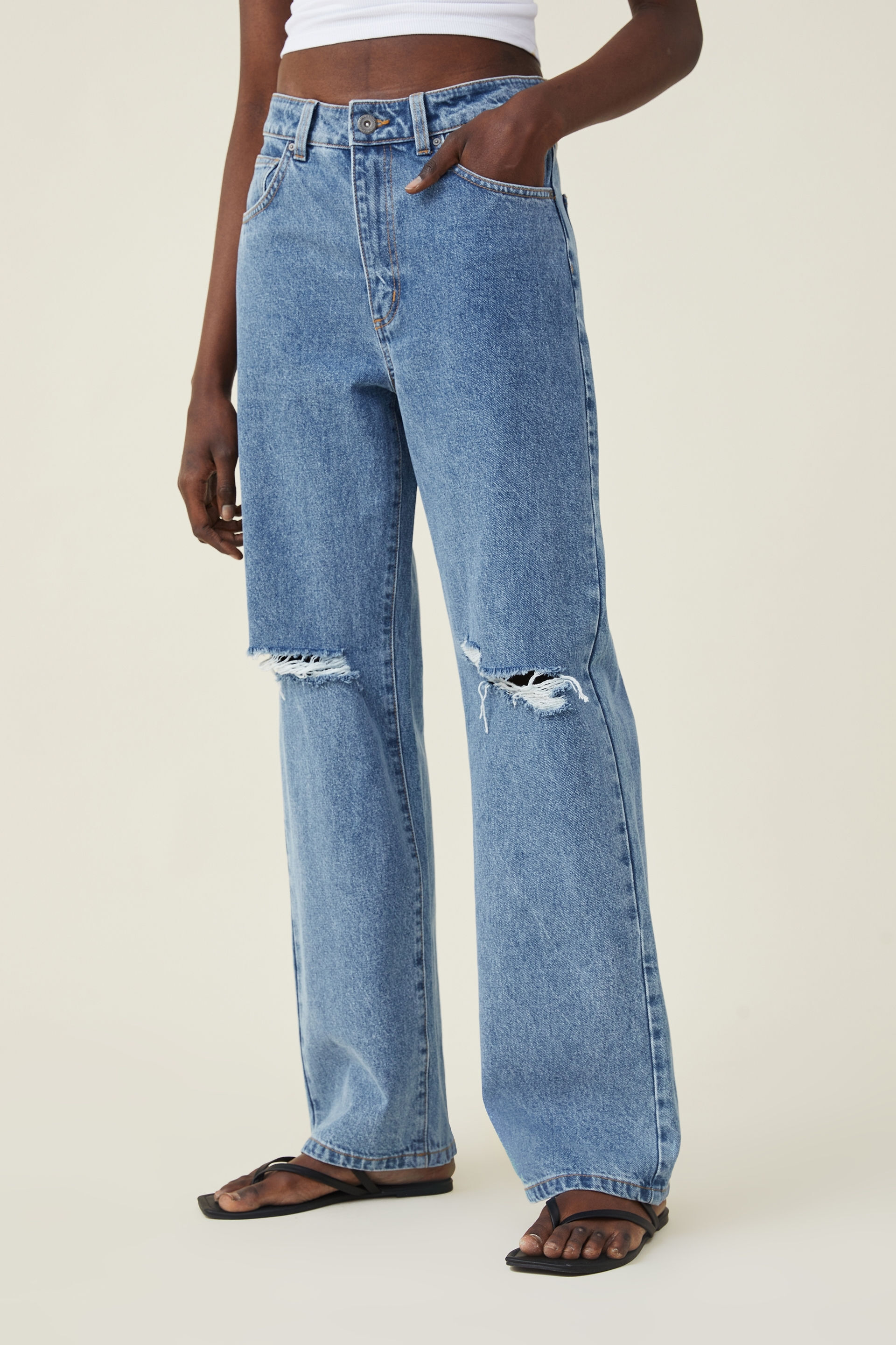 discount 71% Blue 36                  EU Zara boyfriend jeans WOMEN FASHION Jeans Boyfriend jeans Worn-in 