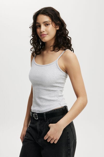 Byron Scoop Cami, GREY MARLE