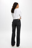 Stretch Bootcut Flare Jean, BLACK PEPPER/UTILITY - example image 2