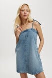 Gigi Denim Mini Dress, BREEZE BLUE - alternate image 1