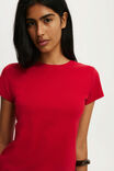 90S Baby Tee, RED PETAL - example image 4