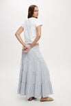 Saia - Haven Shirred Waist Maxi Skirt, GIGI STRIPE ELEMENTAL BLUE - vista alternativa 2