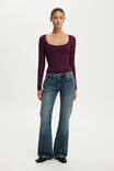 Hold Me Long Sleeve, BLACKBERRY BELLE - example image 2