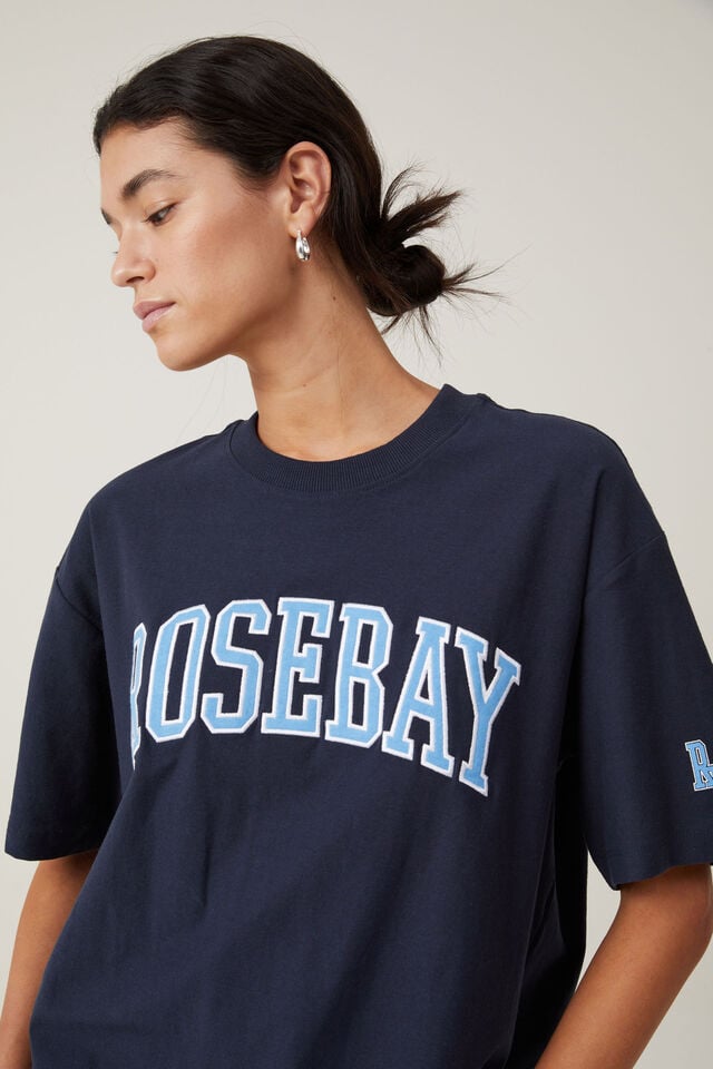 The Boxy Graphic Tee, ROSE BAY/ INK NAVY