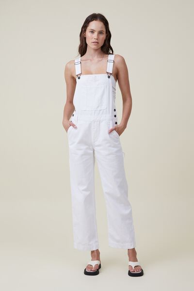 Utility Canvas Overall, WHITE