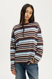 Select Colour: FLORENCE STRIPE DARK OAK