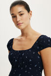 Annie Babydoll Mini Dress, BETTIE DITSY SHADOW NAVY - example image 4