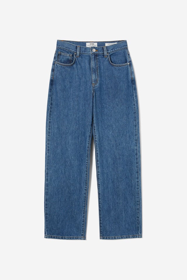 Calça - Loose Straight Jean, SEA BLUE