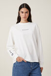 Camiseta - Oversized Graphic Long Sleeve, MANIFEST/VINTAGE WHITE - vista alternativa 1