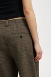 Relaxed Suiting Capri Pant, BROWN CHECK - alternate image 5