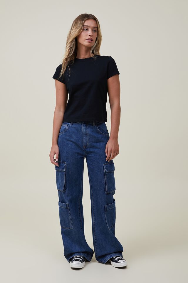 Fifi Flared Jeans Blue, Trousers & Leggings