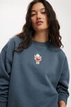 Classic Graphic Crew Sweatshirt, ANGEL HEART/SLATE BLUE - alternate image 4