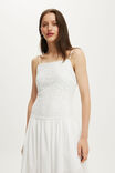 Eloise Crochet Maxi Dress, WHITE - example image 3